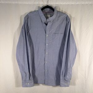 Denim & Flower Ricky Singh Dress Shirt Men's XL Blue Button Up Long Sleeve Slim